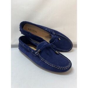 Soldini Suede Drivers Women's Blue Italy Loafer Shoes EU 39 US 8.5